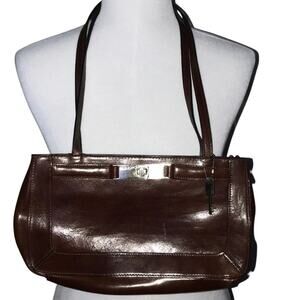Fossil Rare Vintage Brown Leather Shoulder Bag